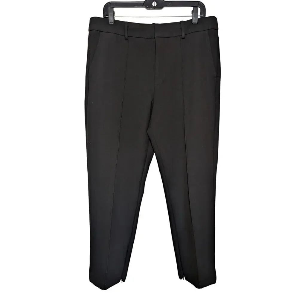Madewell Women Pants, Business Casual Black Mid-Rise Slim Ankle Pant, Sz 10